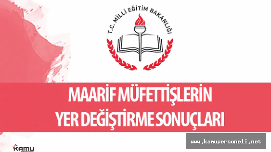 8 Yıl Süre Görev Yapan Maarif Müfettişlerinin Yer Değiştirme Sonuçları Açıklandı