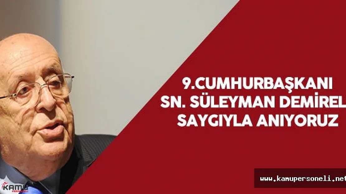 9.Cumhurbaşkanı Süleyman Demirel'in Ölüm Yıl Dönümü - Süleyman Demirel'in Siyasi Hayatı