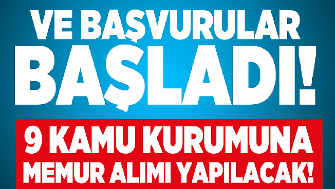 9 Kamu kurumuna İŞKUR üzerinden memur alımı yapılacak! Başvurular başladı