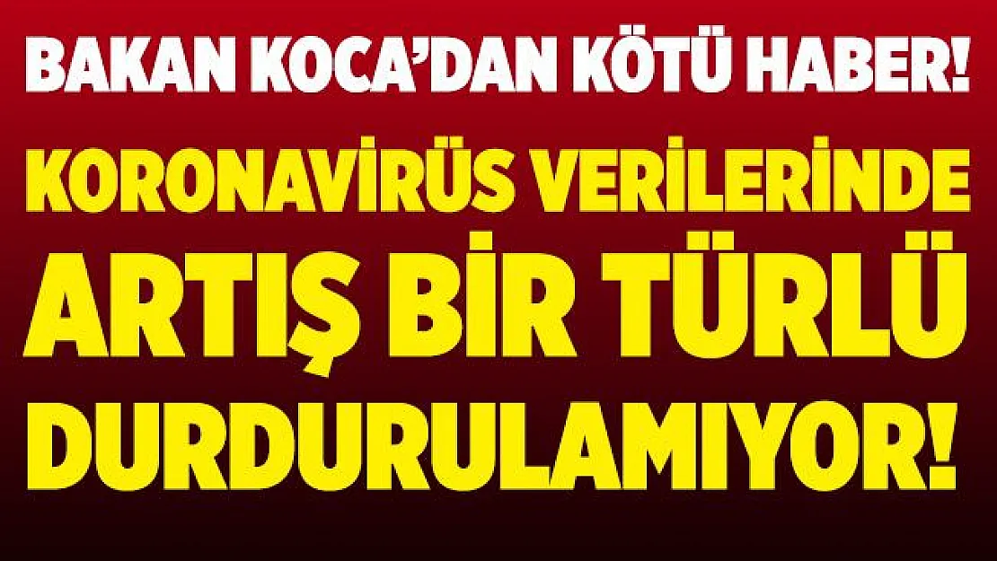 9 Kasım koronavirüs verilerinde korkutan yükseliş durdurulamıyor! Rakamlar herkesi şoke etti!