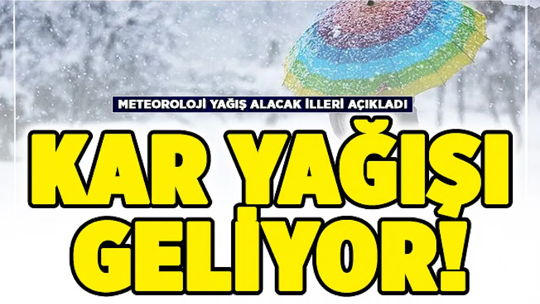 9 şehir için sağanak kar ve fırtına uyarısı!
