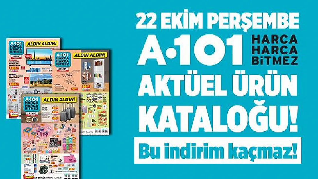 A101 22 Ekim Perşembe indirimli ürünler kataloğu yayımlandı! Bu indirim kaçmaz! Onlarca üründe dev indirim!
