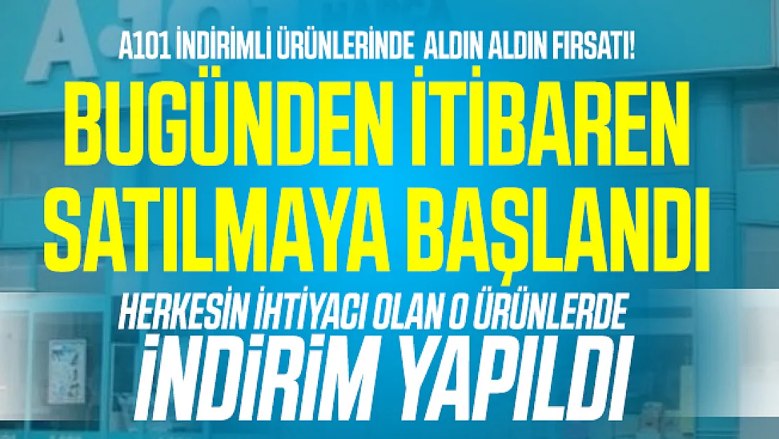 A101 4 Haziran aktüel ürünlerinde aldın aldın fırsatı! Bugünden itibaren satılmaya başlandı