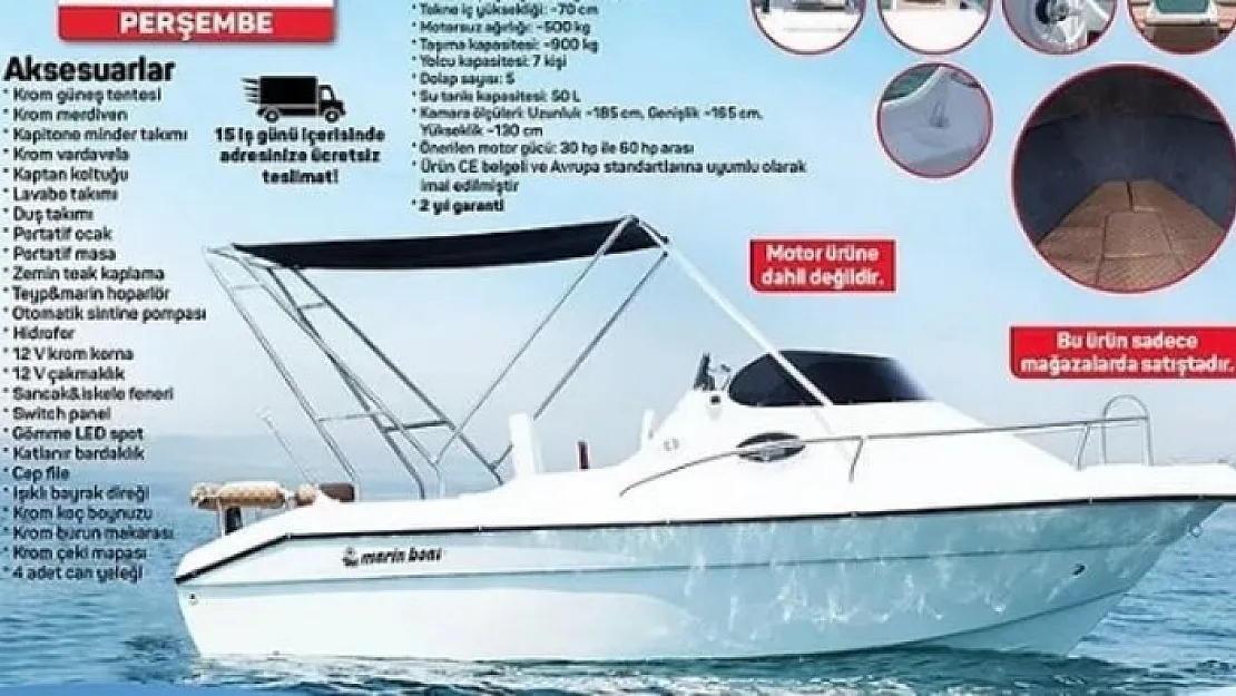 A101 mağaza satışlı lüks tekne satışına başladı! A101 11 Ağustos Perşembe kataloğunda elektronik ürünler indirimde!