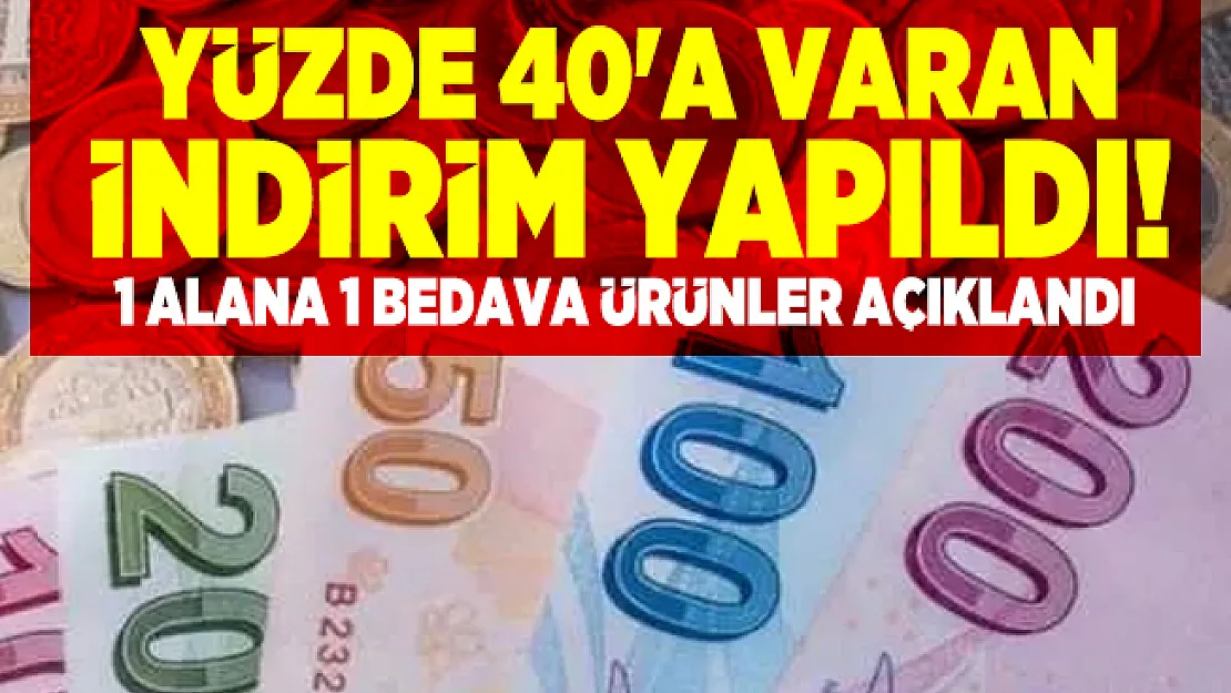 A101 sürpriz indirimi duyurdu! Yüzde 40'a varan indirimli ürünler! 1 alana 1 bedava ürünler açıklandı