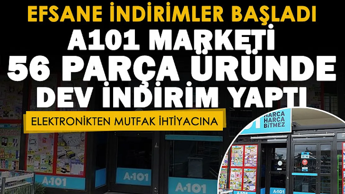 A101'den alışveriş yapanlara sevindiren haber! Efsane indirimler yapıldı! Elektronikten mutfak ihtiyacına 56 parça ürün çok ucuza satılıyor