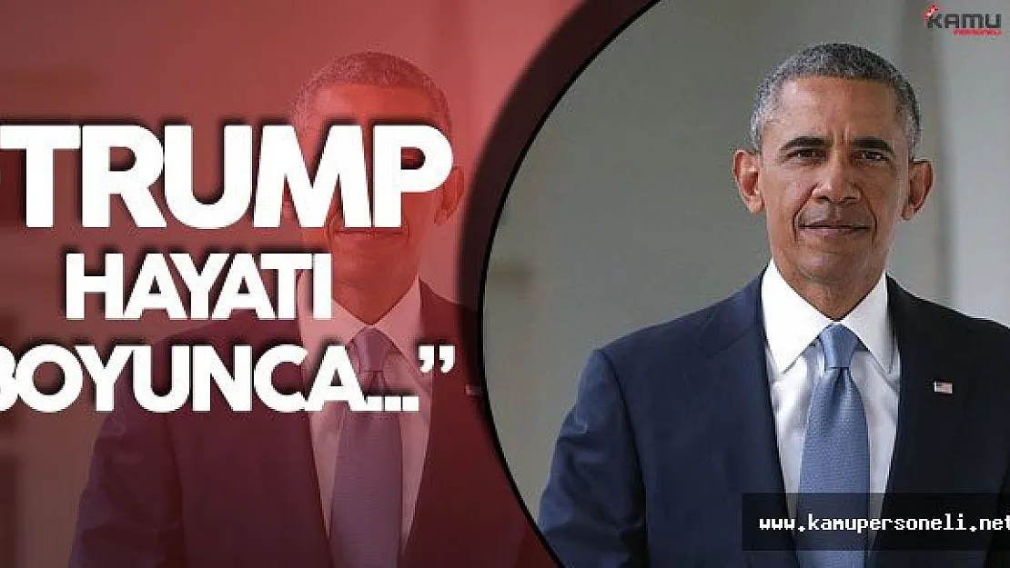 ABD Başkanı Obama'dan Trump'a Sert Sözler !