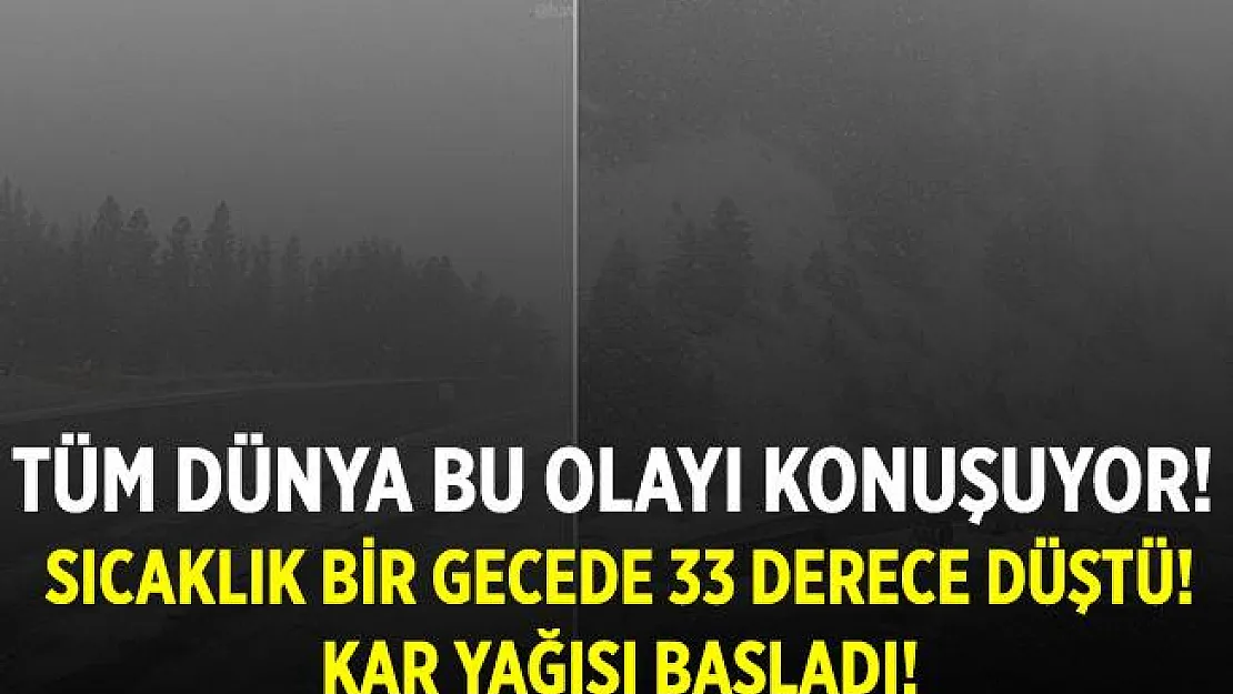 ABD Montana kar yağışı ile uyandı! Sıcaklık bir günde 33 derece düştü!