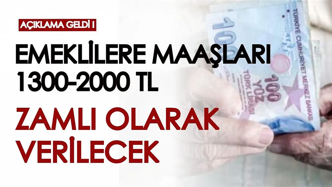 Açıklama geldi! Emeklilere maaşları 1300-2000 TL arası zamlı olarak verilecek! Tek şartı var...