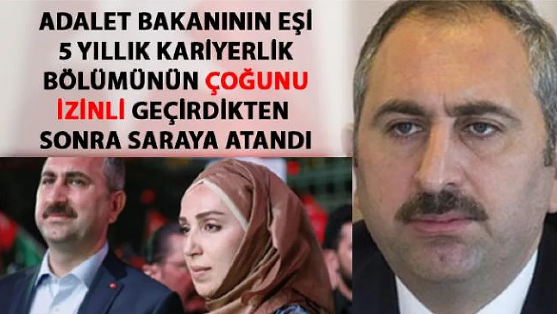 Adalet Bakanının eşi, Cumhurbaşkanlığı İdari İşler Başkanlığına atandı