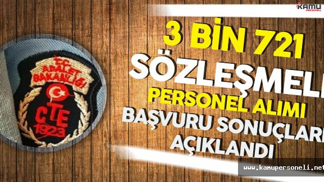 Adalet Bakanlığı 3 Bin 721 Sözleşmeli Personel Alımı Başvuru Sonuçları Açıklandı