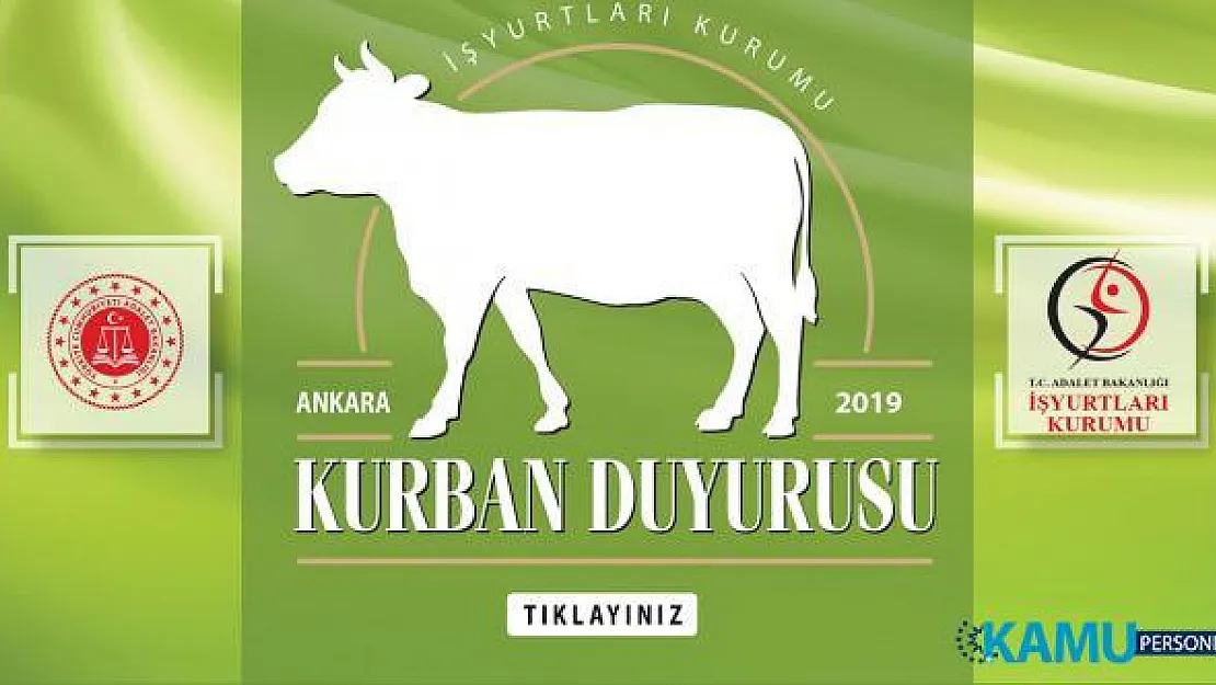 Adalet Bakanlığı Mensupları için son dakika kurban satışı ve kesim yeri duyurusu!