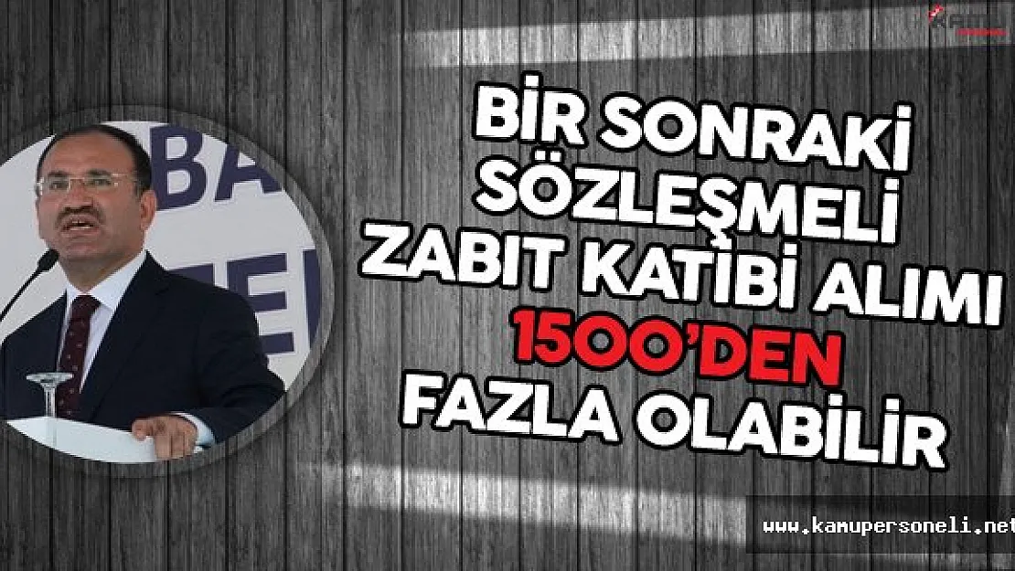 Adalet Bakanlığı Sözleşmeli Zabıt Katibi Alımı 1500'den Fazla Olabilir