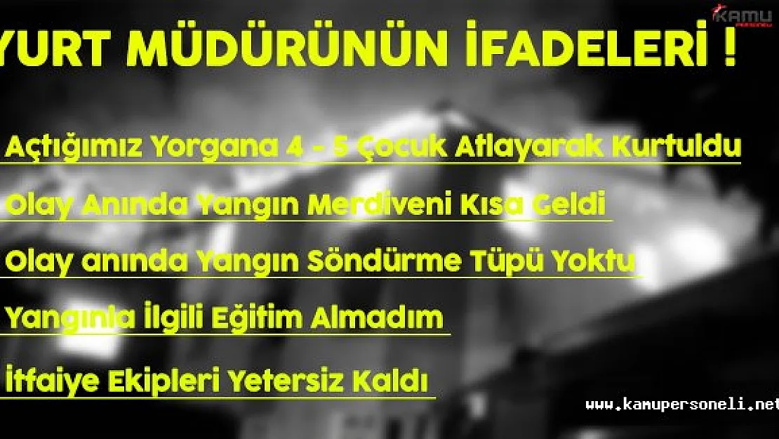 Adana Kız Öğrenci Yurdu Müdürünün İfadesi Yayınlandı !