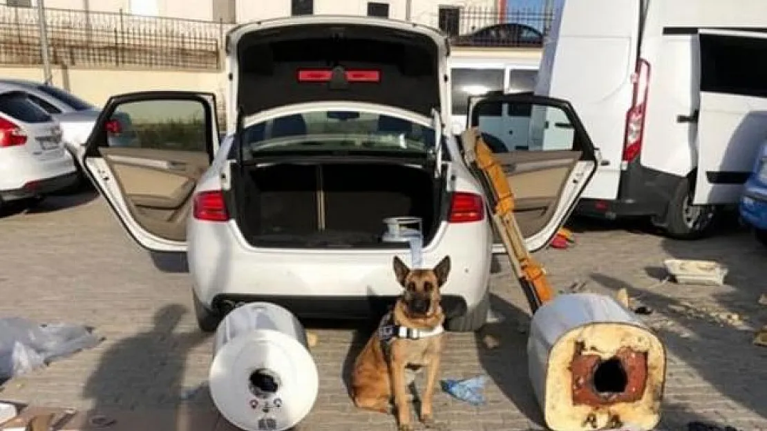 Adana'da bir araçta 19 kilogram eroin ele geçirildi