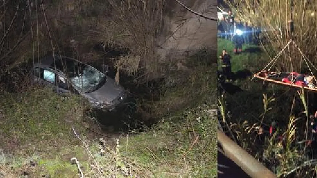 Adana'da otomobil sulama kanalına devrildi: 2 yaralı