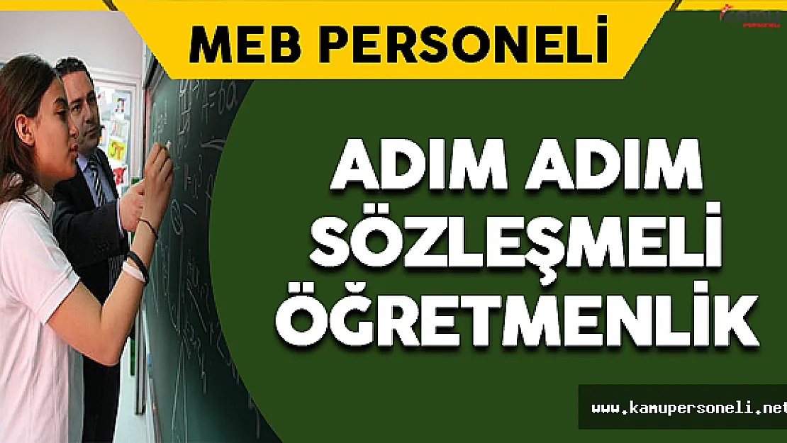 Adım Adım Sözleşmeli Öğretmenlik
