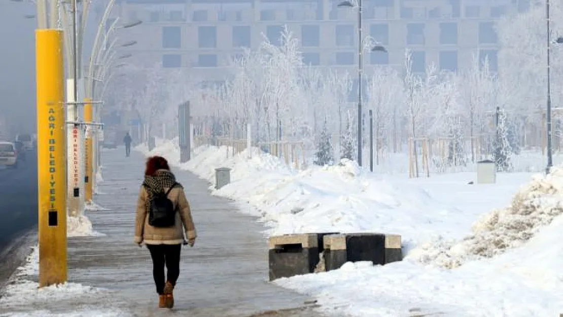 Ağrı'da dondurucu soğuk hava
