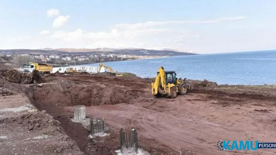Ahlat Van Gölü Sahiline yapılan Cumhurbaşkanlığı Köşkü inşası AYM'nin kararına rağmen devam ediyor!