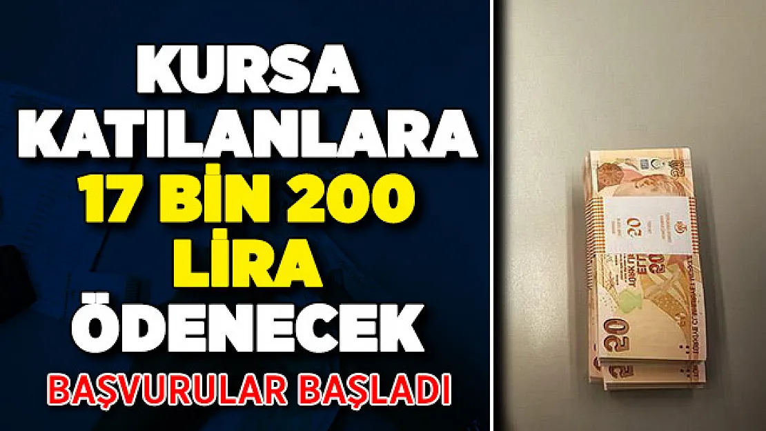 Aile Çalışma Bakanlığı kursa katılanlara 17 bin 200 lira ödeyecek! Başvurular başladı
