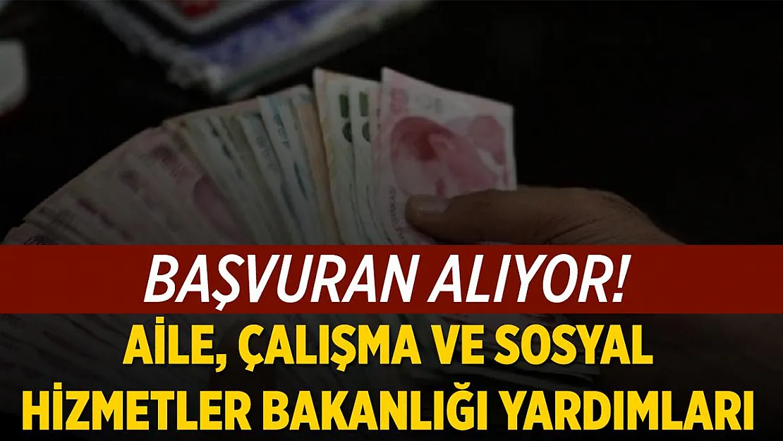 Aile, Çalışma ve Sosyal Hizmetler Bakanlığı yardımlarına başvuran alıyor! İşte yapılan yardım ödemelerinin tam listesi!