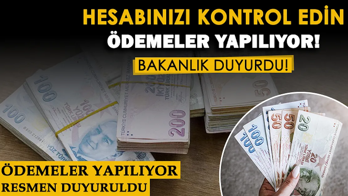 Aile Çalışma ve Sosyal Hizmetler Bakanlığı sosyal yardım ödemesini duyurdu! Bugün başlıyor: Herkes hesabını kontrol etsin
