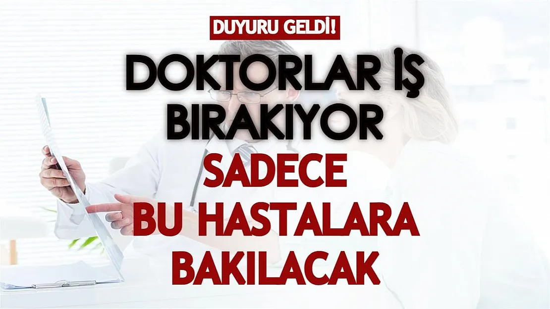 Aile hekimleri eylem kararı verdi! Bugünden itibaren başladı: Doktorlar yalnızca bu hastalara bakacaklar