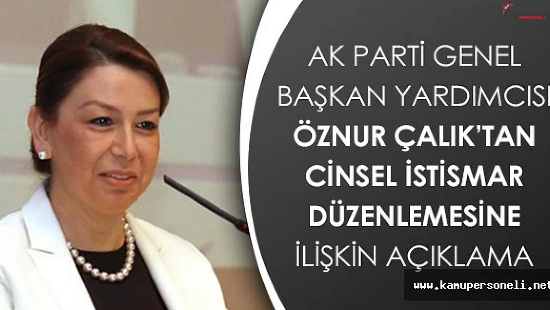 Ak Parti Genel Başkan Yardımcısı Çalıktan Cinsel İstismar Düzenlemesine İlişkin Açıklama