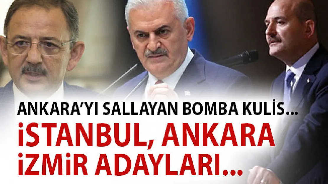 Ak Parti İstanbul Adayı Binali Yıldırım, Ankara Mehmet Özhaseki, İzmir Adayı Süleyman Soylu