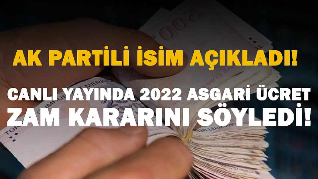 AK Partili isim canlı yayında asgari ücrete yapılacak zam miktarını söyledi!