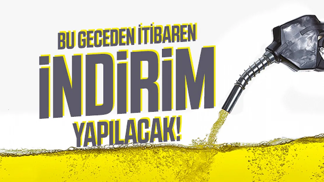 Akaryakıt fiyatlarında indirim haberi geldi: Bu geceden itibaren indirim yapılacak!