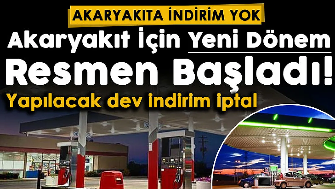 Akaryakıt fiyatlarındaki yeni dönem Resmi Gazete'de yayımlandı! Bu karar ile benzin, motorin ve LPG'ye yapılacak indirim iptal edildi