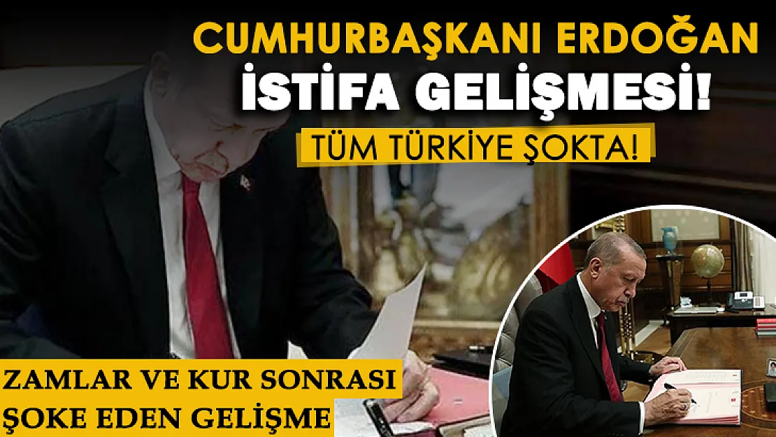 Akaryakıt zammı, dolar ve eurodaki yükselişten sonra Türkiyeyi şoke eden gelişme! Cumhurbaşkanı Erdoğan istifa mı ediyor?