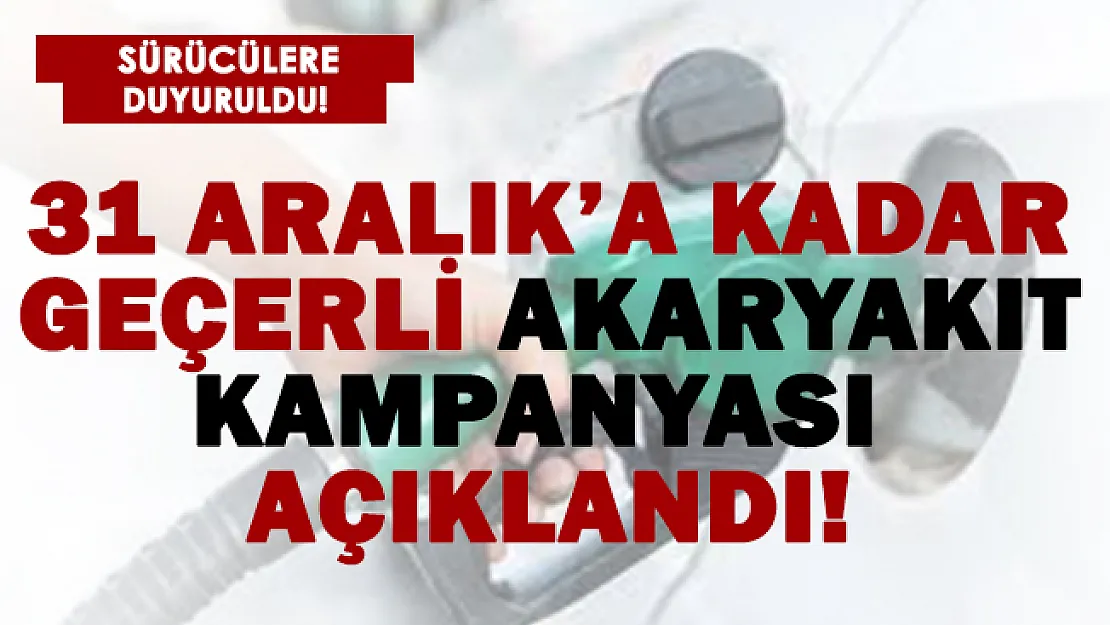 Akaryakıta gelen zam sonrasında indirim kampanyası duyuruldu!
