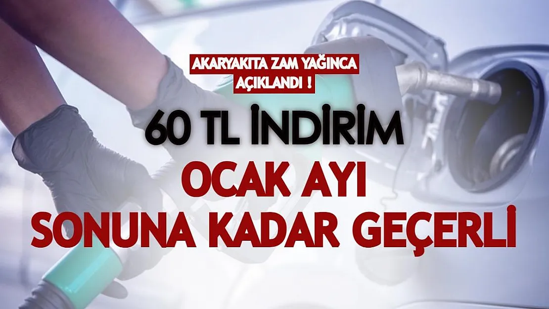 Akaryakıta peş peşe zam yağınca 60 TL indirim başladı! Ocak ayı sonuna kadar yararlanın!