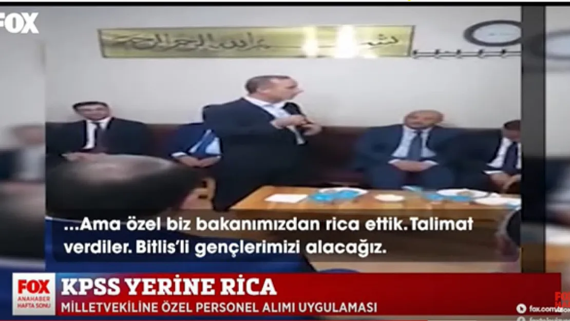 AKP'li Vekil Vahit Kiler'den skandal torpil açıklamasının videosu ortaya çıktı!