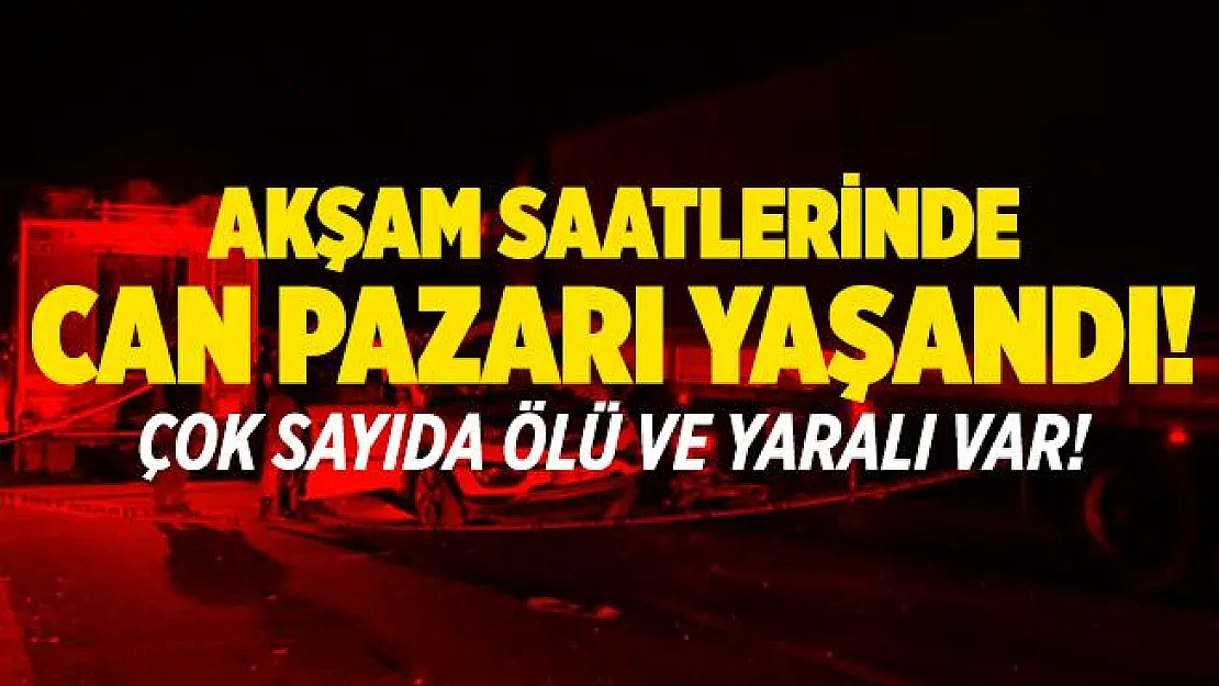 Akşam saatlerinde peş peşe facia gibi kazalar! Çok sayıda ölü ve yaralı var!