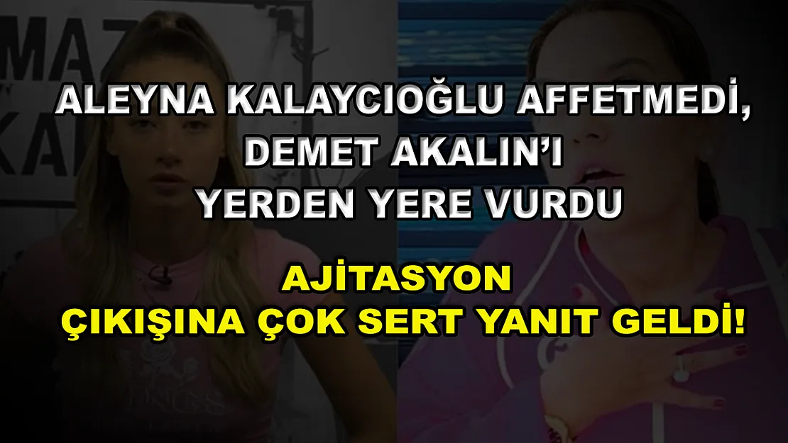 Aleyna Kalaycıoğlu affetmedi, Demet Akalın'ı yerden yere vurdu! Ajitasyon çıkışına çok sert yanıt geldi!