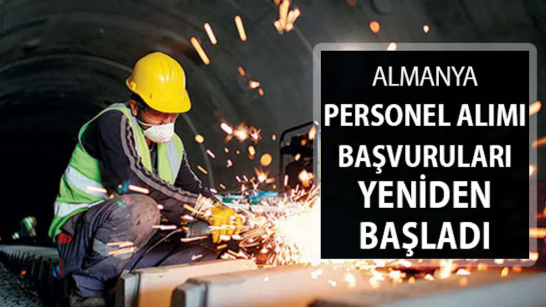 Almanya 3 Bin Euro Maaşla Türk İşçi Alımı Başvuruları Yeniden Başladı ! İşte Alım Yapılacak Meslek Grupları