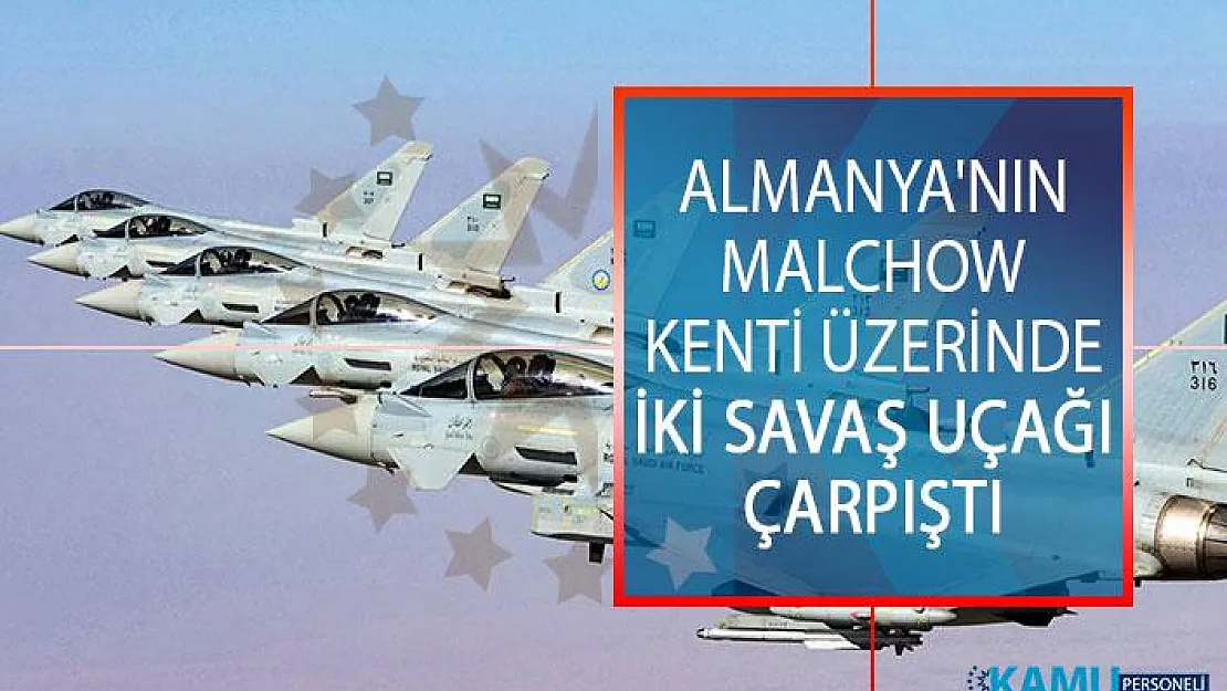 Almanya'nın Malchow Kenti Üzerinde İki Savaş Uçağı Çarpıştı!
