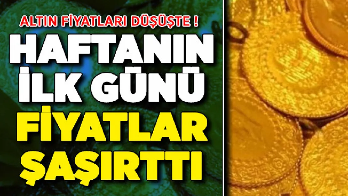 Altın Fiyatları Yine Düşüşte ! Haftanın İlk Günü Güncel Altın Fiyatları Şaşırttı