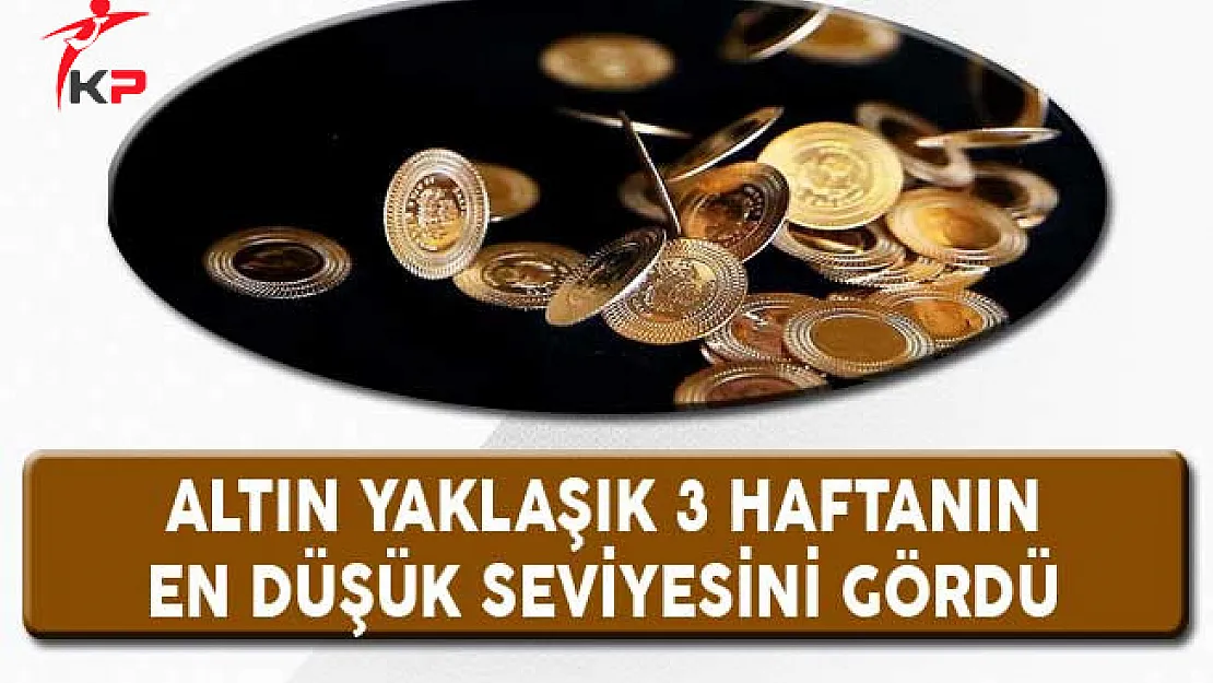 Altın Yaklaşık Üç Haftanın En Düşük Seviyesini Gördü