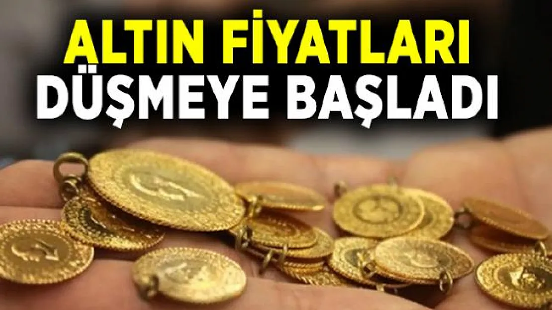 Altına yatırım yapacaklar dikkat! Altın fiyatları düşmeye başladı