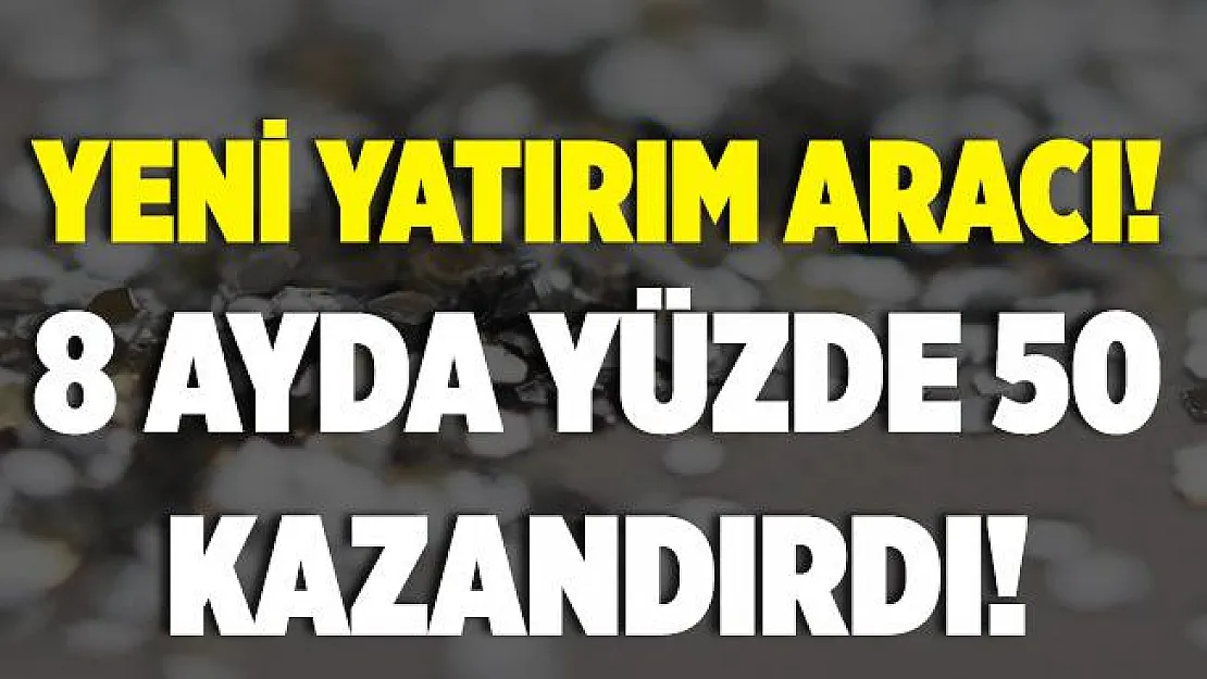 Altına yatırım yapamayanlara yeni yatırım aracı! 8 Ayda yüzde 50 kazandırdı!