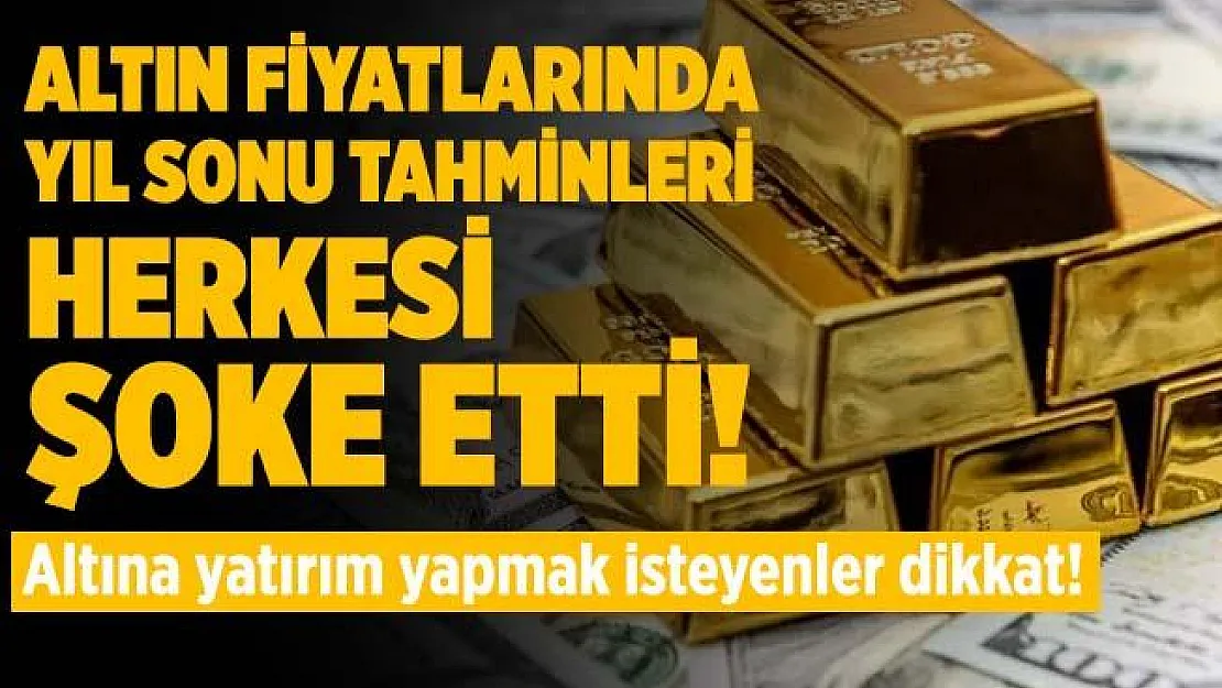Altına yatırım yapmak isteyenler için yıl sonu tahmin geldi! Rakamlar herkesi şoke etti!
