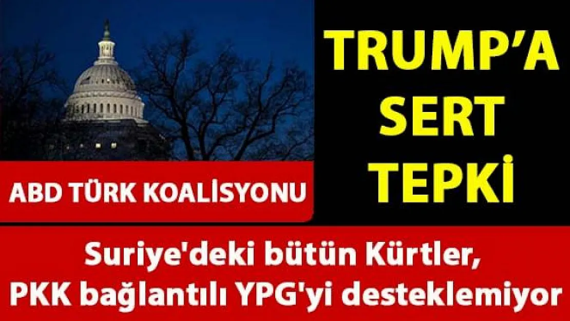 Amerika Türk Koalisyonu, Suriye'deki kürtlerin PKK/PYD terör örgütünü desteklemediğini söyledi