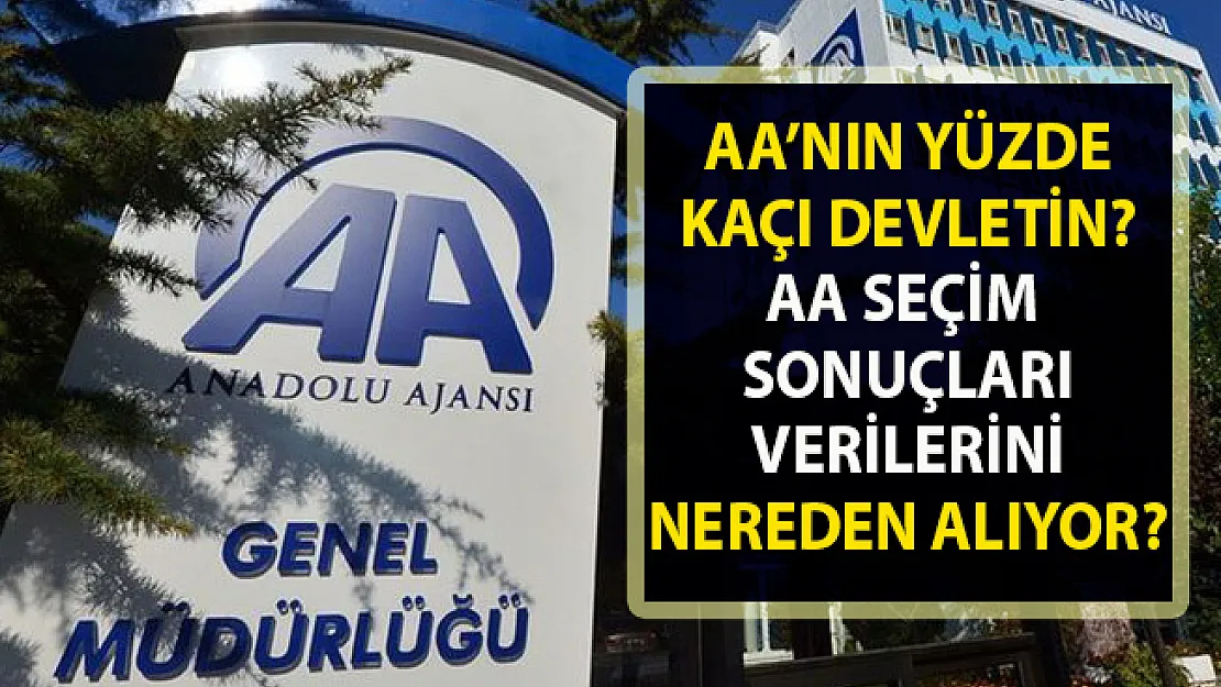 Anadolu Haber Ajansı (AA) seçim sonuçları verilerini nereden alıyor? AA Kimlerin? Yüzde kaçı devletin?