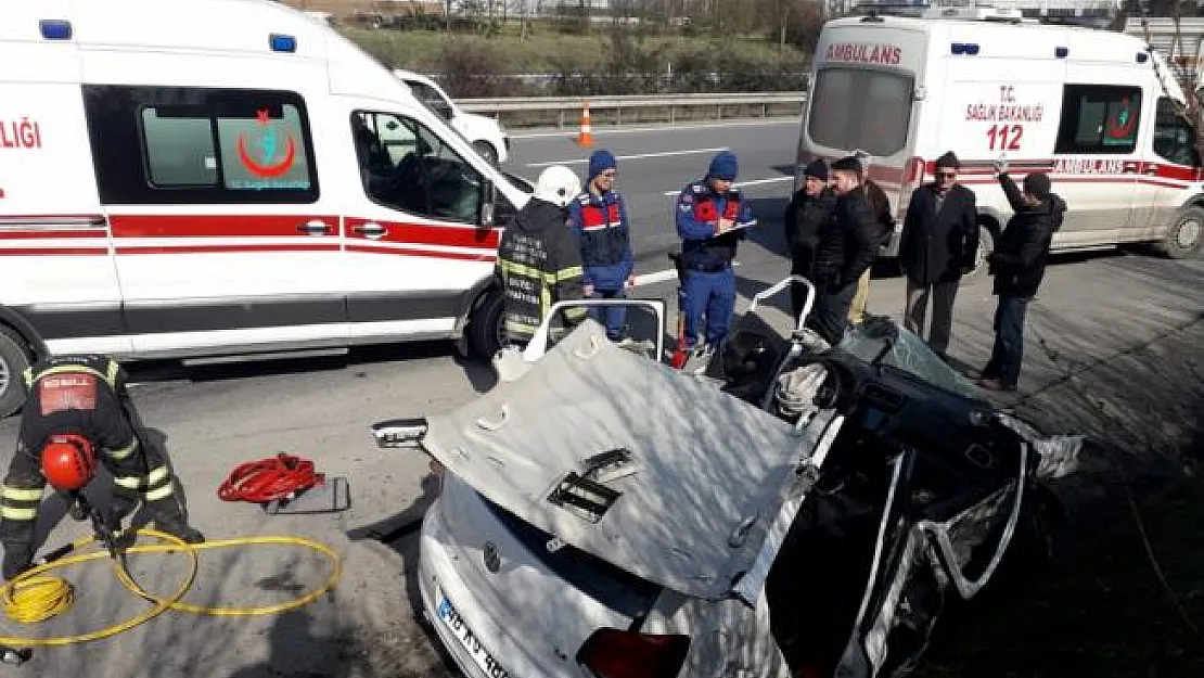 Anadolu Otoyolu'nda zincirleme trafik kazası: 4 yaralı