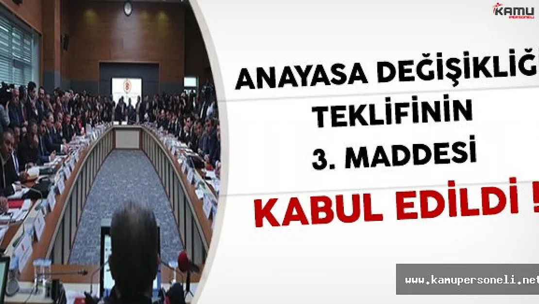 Anayasa Değişikliği Teklifinde Milletvekili Seçme Yaşını 18'e Düşüren Madde Kabul Edildi
