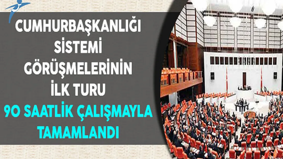 Anayasa Değişikliği Teklifinin İlk Turu 90 Saat Sürdü